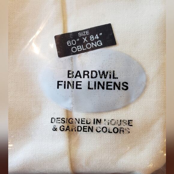 Bardwil Linens vintage Elegance tablecloth new in package oblong 60x84 cream‎ - Picture 4 of 4